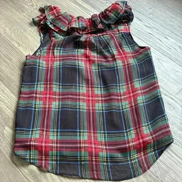 J. Crew Multicolor Plaid Sleeveless Top - Picture 12 of 15
